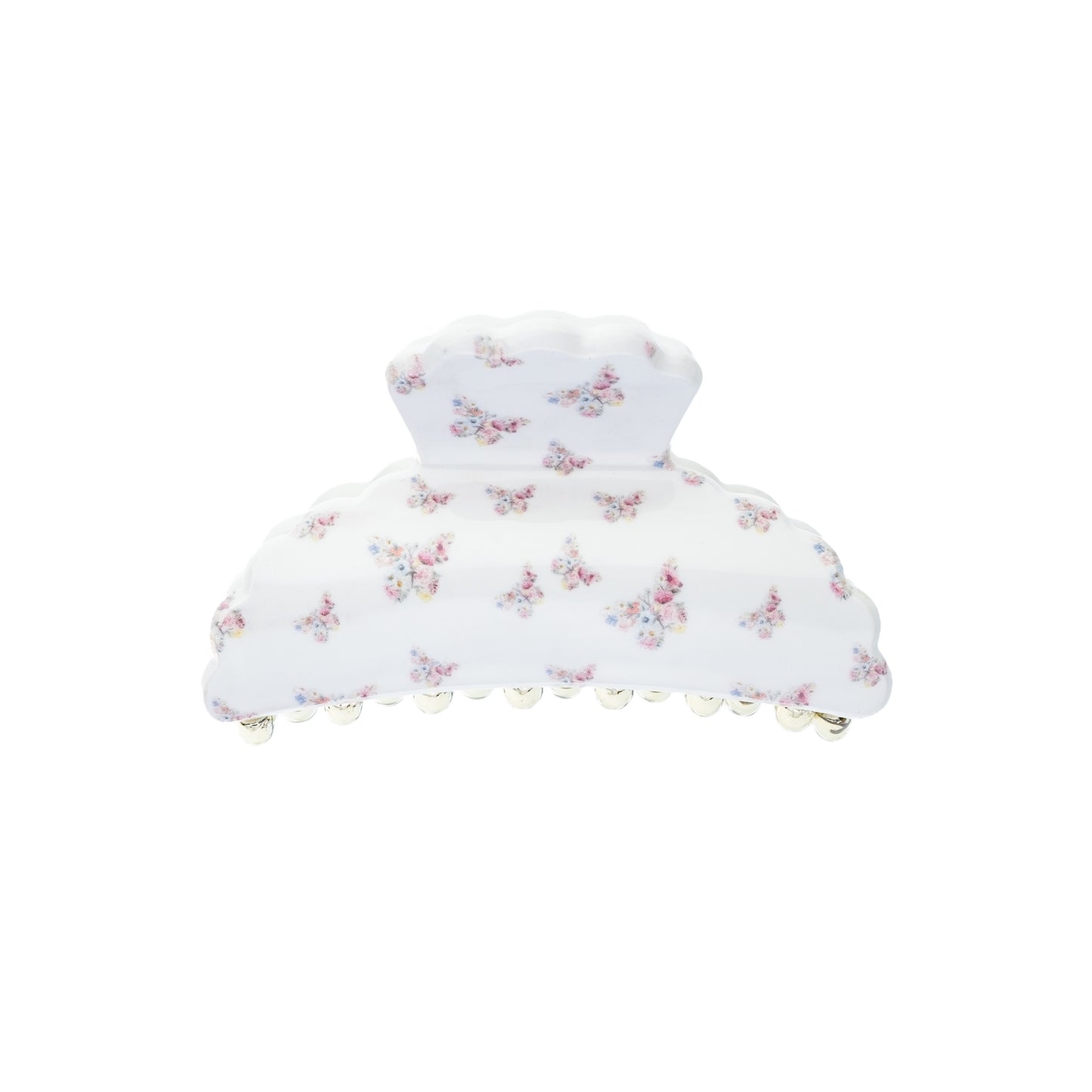 DARK Hair Claw Large Butterfly Pattern