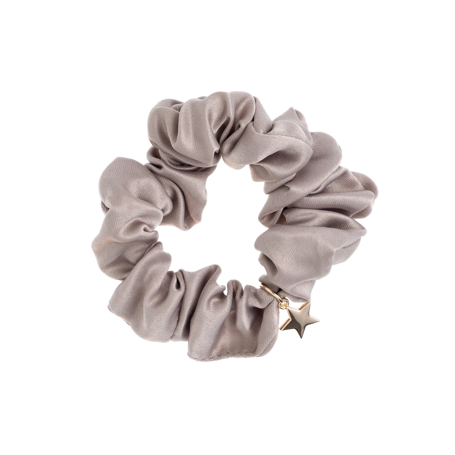 DARK Satin Scrunchie Taupe