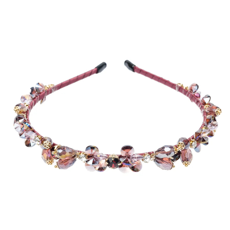 Dark Crystal Hair Band Maroon