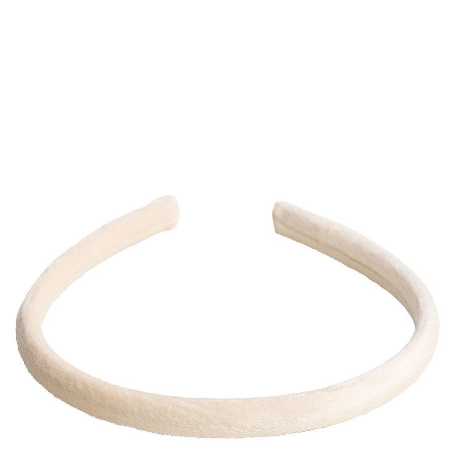 Dark Velvet Hairband Thin Vanilla