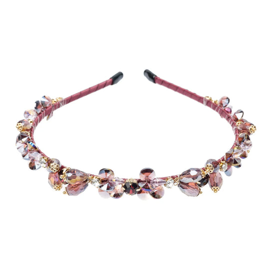 Dark Crystal Hair Band Maroon