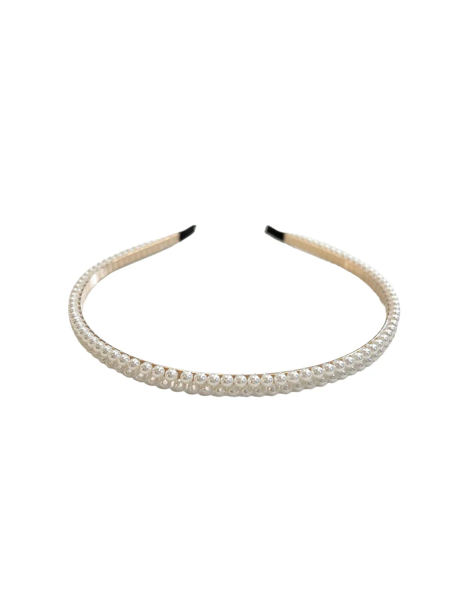 Dark hårbøyle med perlerader