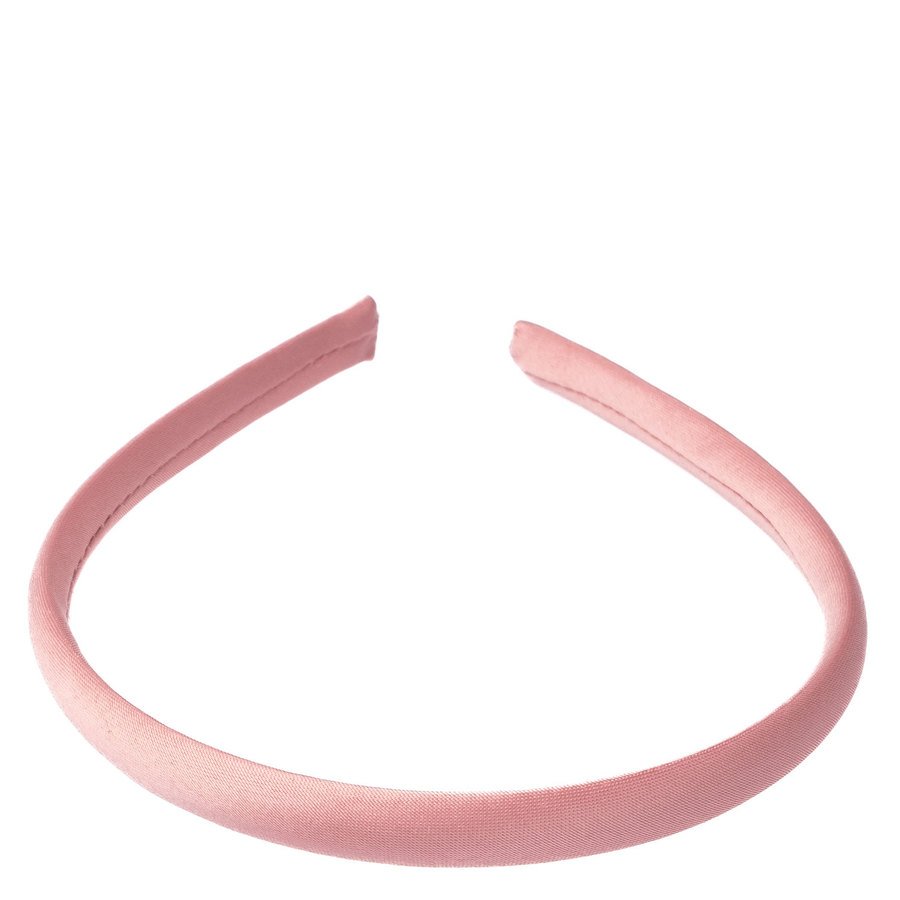 Dark Satin Hair Band Thin Rose